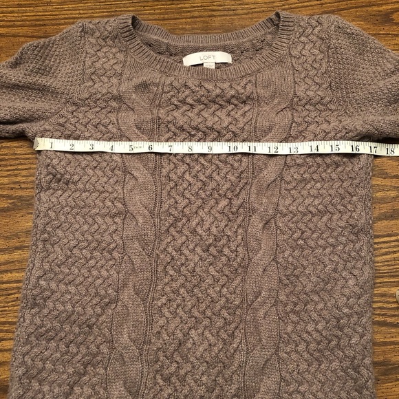 NWOT Light Brown Loft Sweater Size XS - Picture 5 of 7